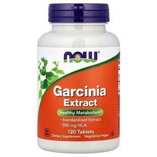 NOW Foods, Garcinia, 1000 мг, 120 таблеток