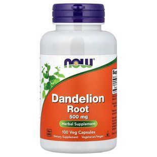 NOW Foods, Dandelion Root, 500 мг, 100 капсул