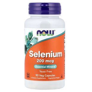 NOW Foods, Selenium, 200 мкг, 90 капсул