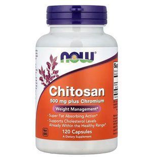 NOW Foods, Chitosan, 500 мг, 120 капсул