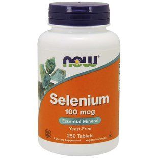 NOW Foods, Selenium, 100 мкг, 250 таблеток