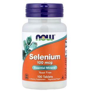 NOW Foods, Selenium, 100 мкг, 100 таблеток