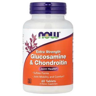 NOW Foods, Glucosamine & Chondroitin, Extra Strength, 60 таблеток
