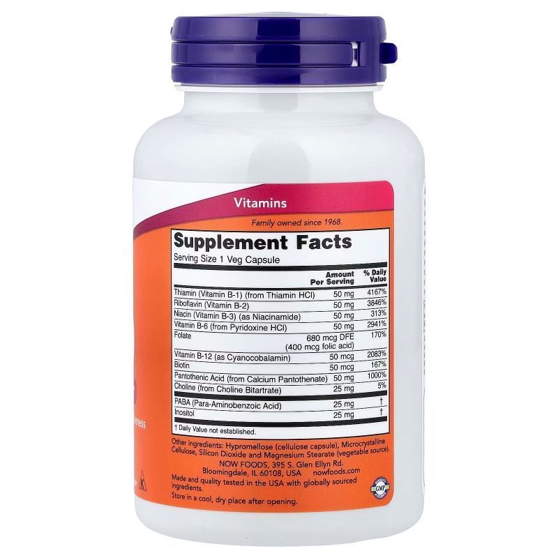 NOW Foods, B-50, 100 капсул