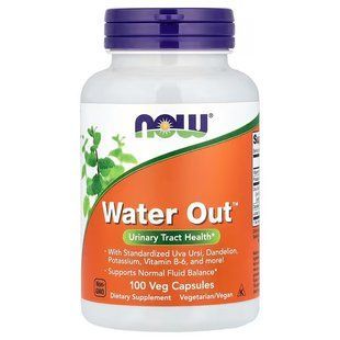 NOW Foods, Water Out, Fluid Balance, 100 капсул