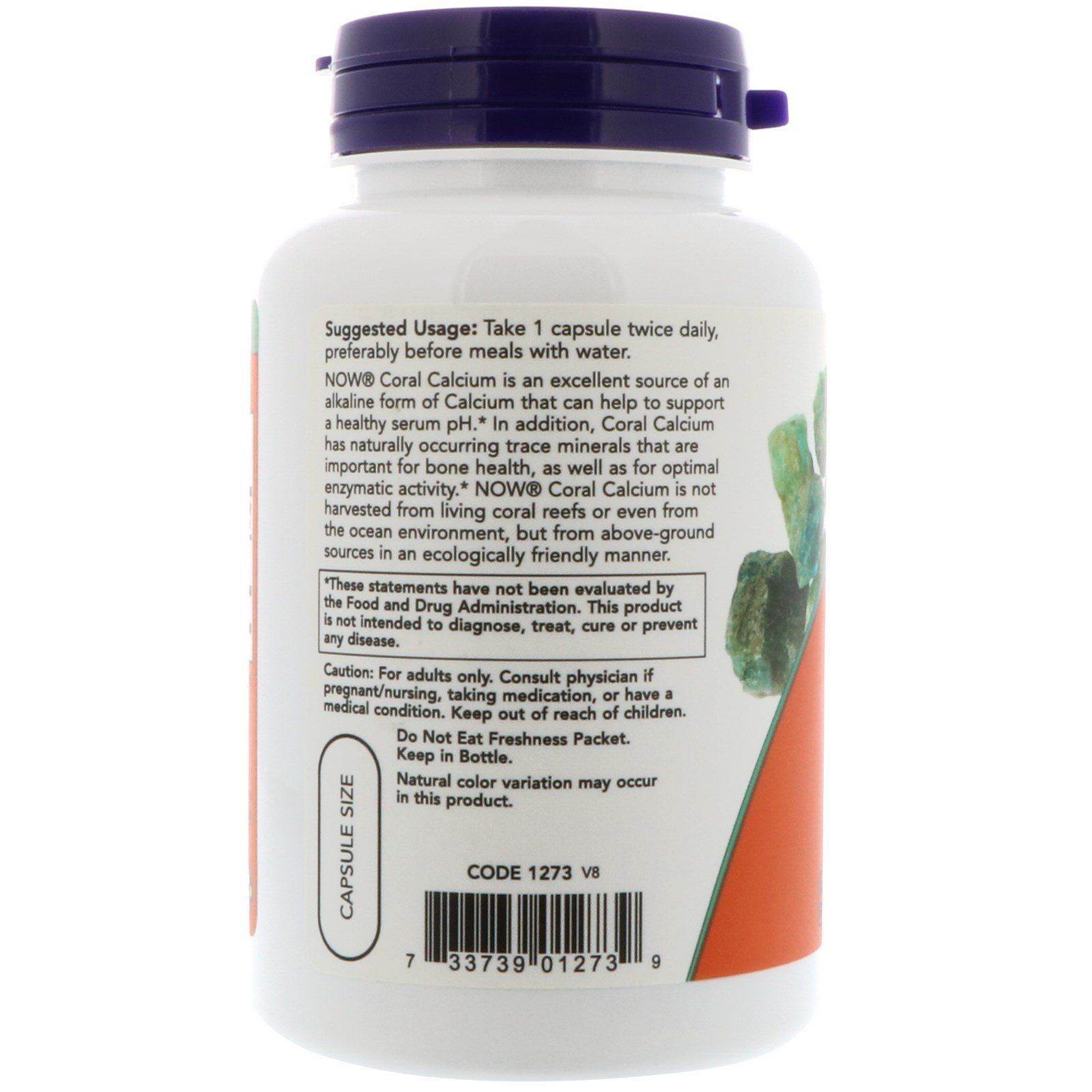 NOW Foods, Coral Calcium, 1000 мг, 100 капсул
