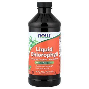 NOW Foods, Liquid Chlorophyll, Mint Flavor, 473 мл