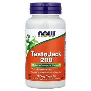 NOW Foods, TestoJack 200, 60 капсул