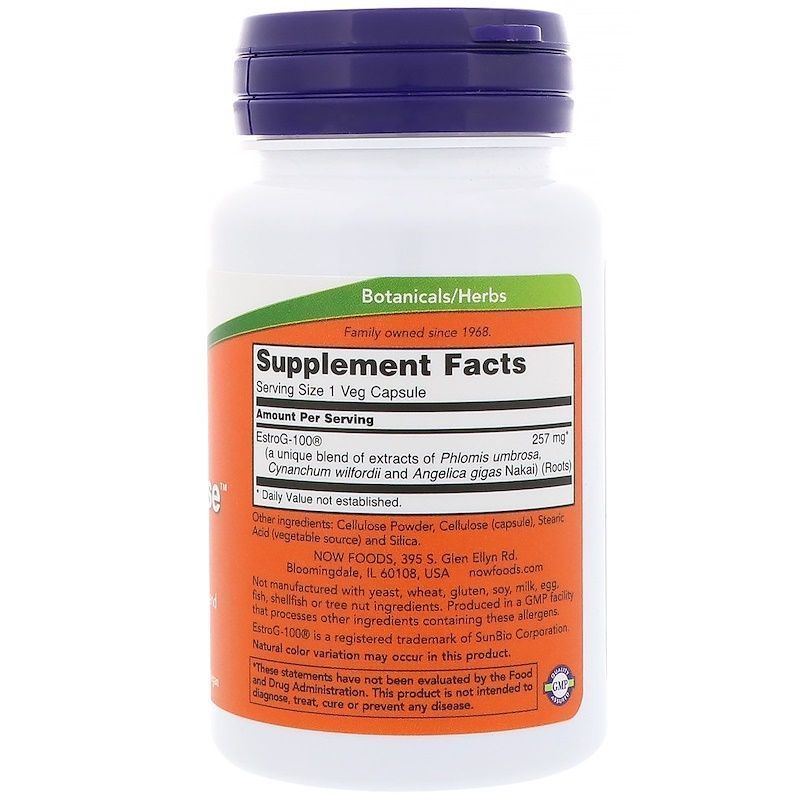 NOW Foods, Herbal Pause With EstroG-100, 60 капсул