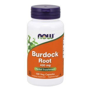 NOW Foods, Burdock Root, 430 мг, 100 капсул