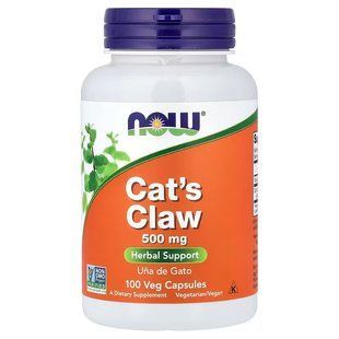 NOW Foods, Cat's Claw, 500 мг, 100 капсул