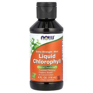 Now Foods, Liquid Chlorophyll, Extra Strength, Mint Flavor, 118 мл