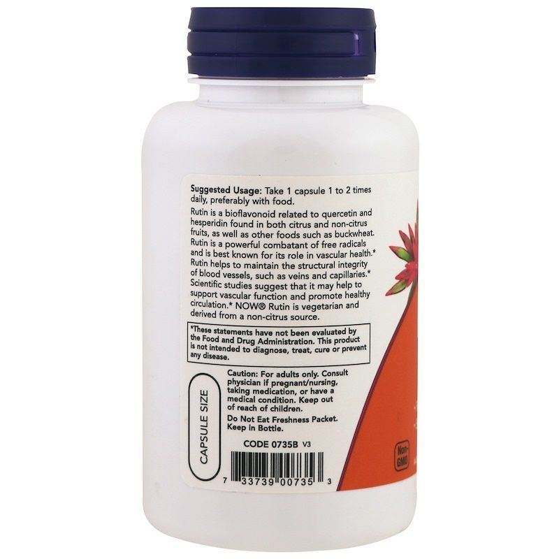 NOW Foods, Rutin, 450 мг, 100 капсул