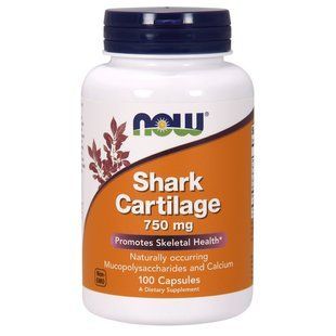 NOW Foods, Shark Cartilage, 750 мг, 100 капсул