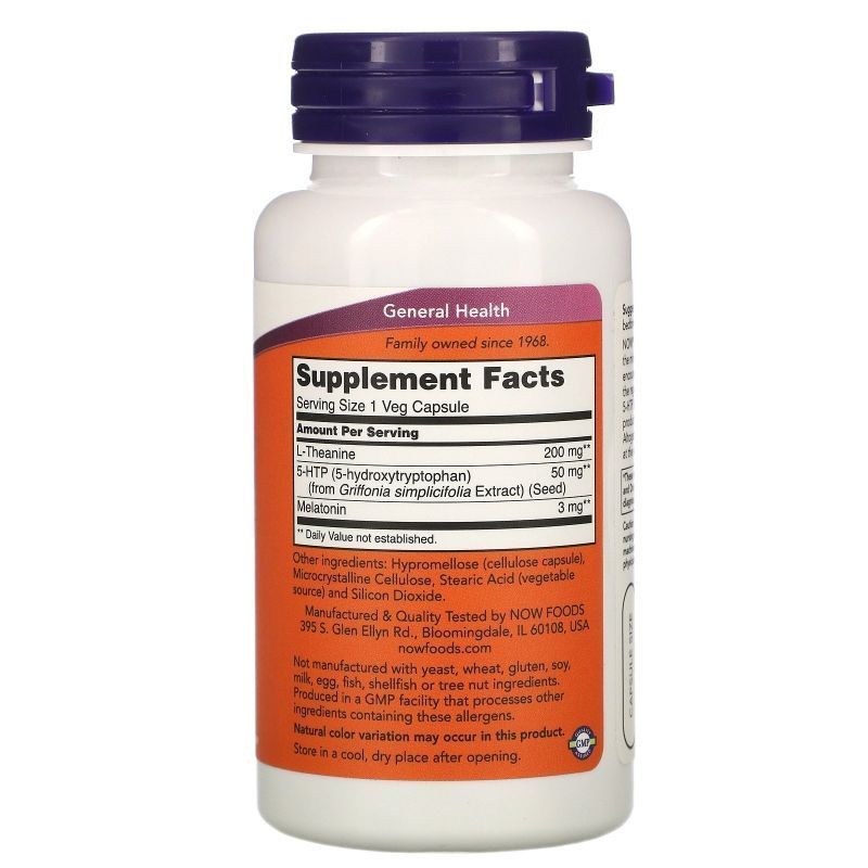 NOW Foods, Sleep Regimen 3-in-1, 90 вегетаріанських капсул