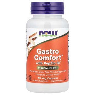 NOW Foods, Gastro Comfort&trade; with PepZin GI&trade;, 60 капсул