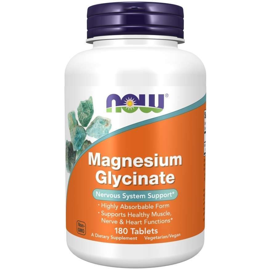 NOW Foods, Magnesium Glycinate, 180 таблеток